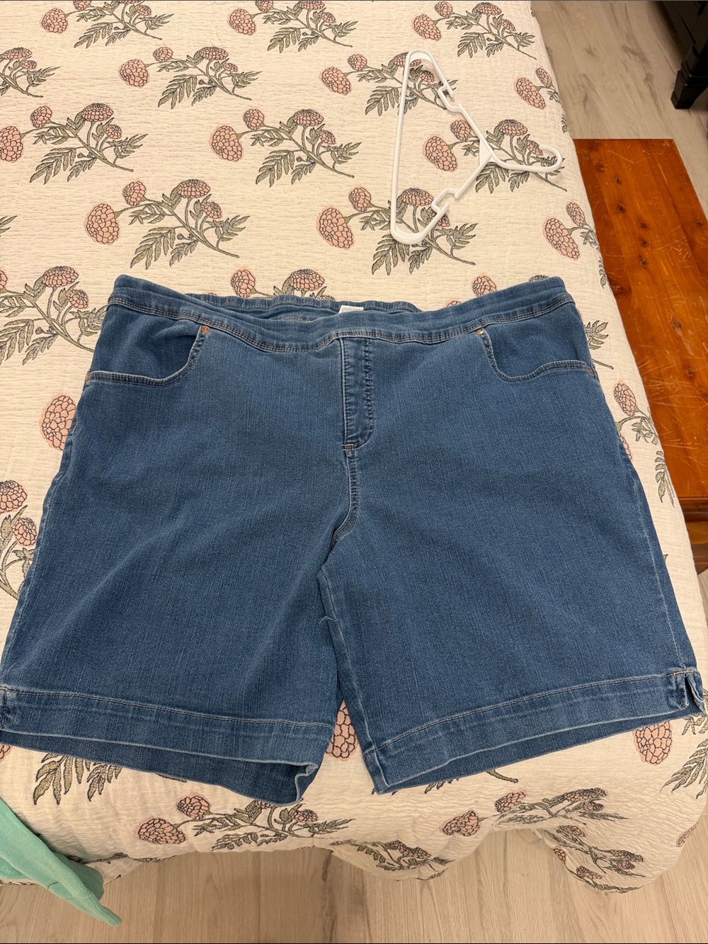 Terra & Sky (7” inseam) Blue Stretch Denim Shorts